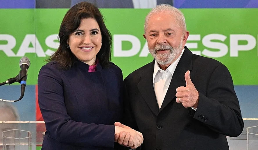 Simone Tebet em discurso no Senado Federal